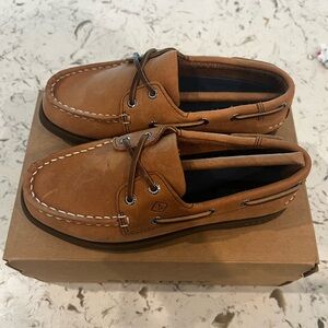 Little boys Sperry Boat Shoes, size 12.5 (12 1/2).